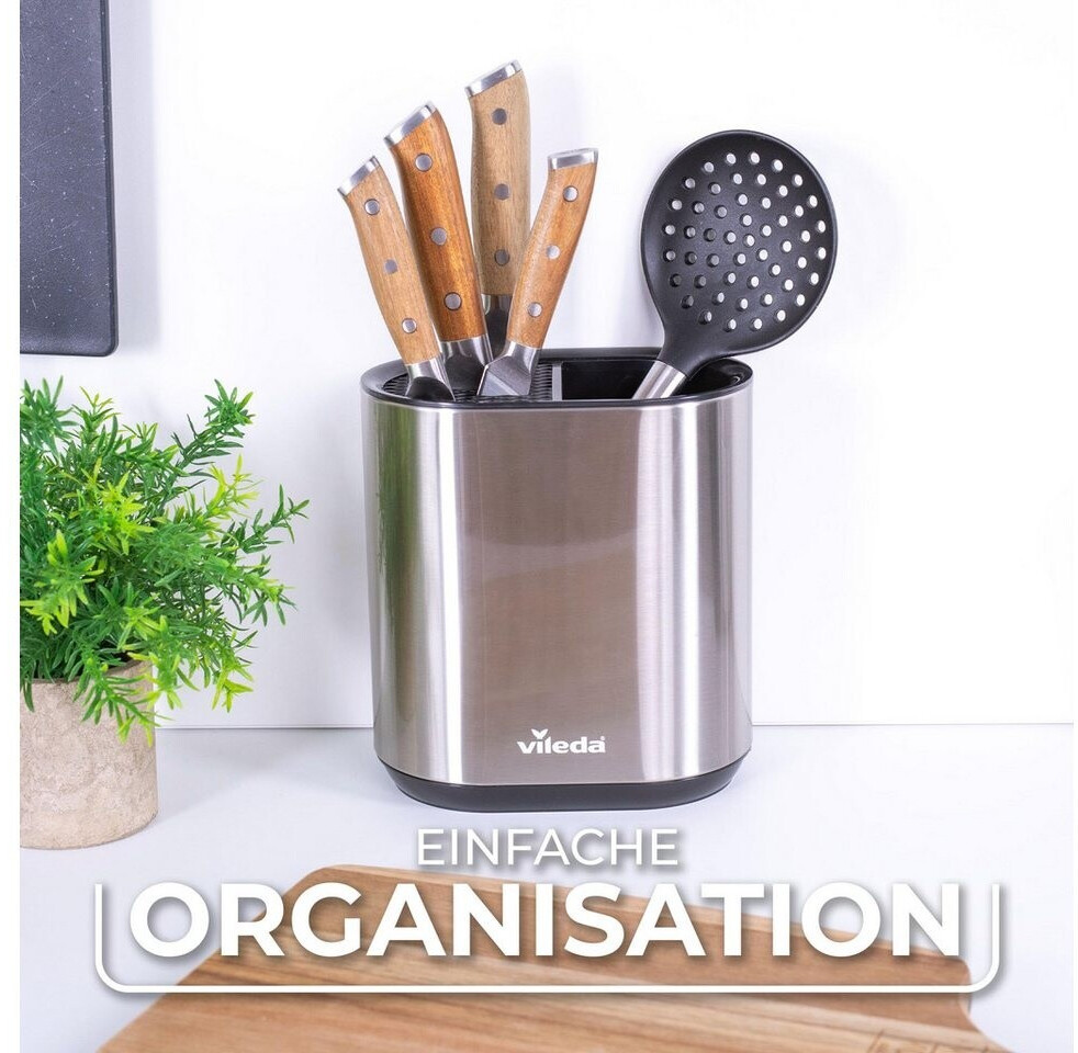 Vileda Küchen Organizer Utensilienhalter, Edelstahl (pos-37041) ab 13,49 € (Oktober 2026)