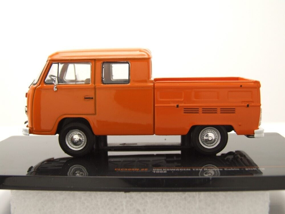 ixo Volkswagen T2 Doble Cabina Pick-Up 1972, naranja, 1:43
