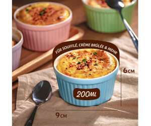 Praknu Soufflé-Förmchen 6er-Set, Keramik, rund, 200ml, ø9cm, stapelbar (7770277) ab 17,99 € (Oktober 2026)