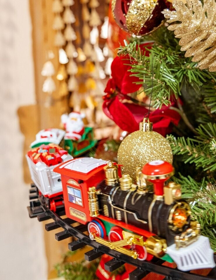 Feeric Lights & Christmas Weihnachtsbaum-Zug Set elektrisch, musikalisch, 23-teilig, LED, batteriebetrieben (FEE-143208) ab 34,50 € (Oktober 2026)
