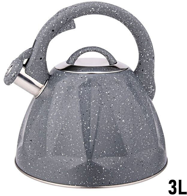 Cheffinger Pfeifkessel 3L Induktion Marmor-Design, grau (WK3.0M) ab 41,9 € (September 2026)