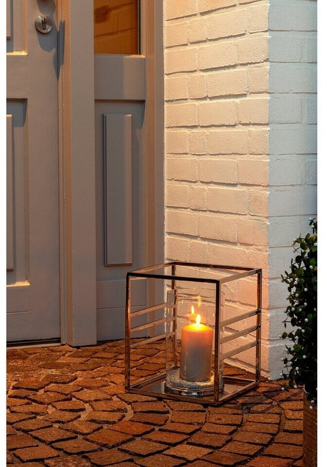 Fink MALIBU Stumpenkerzen-Windlicht, Edelstahl/Glas, quadratisch, 26x26cm ab 159,00 € (Oktober 2026)
