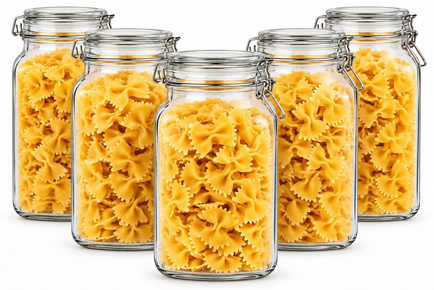 Sendez Einmachgläser 2L mit Bügelverschluss, 6er-Set mit Etiketten und Dichtungen ab 28,99 € (Oktober 2026)