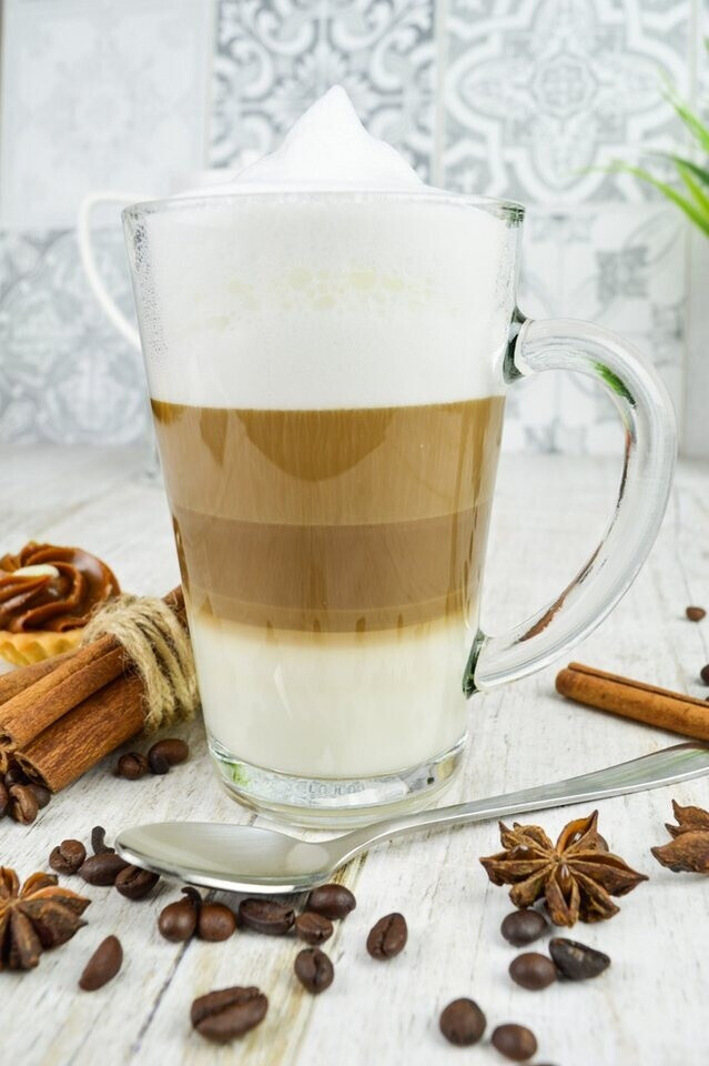 Sendez Latte-Macchiato-Gläser 300ml mit Henkel und Edelstahllöffel, 12-tlg. ab 18,99 € (Oktober 2026)