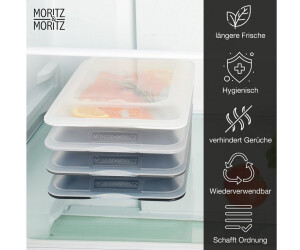 Moritz & Moritz Aufschnittboxen stapelbar, grau, mit Deckel (4240) ab 14,99 € (Oktober 2026)