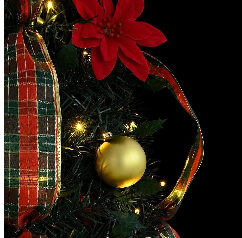 vidaXL Künstlicher Weihnachtsbaum 100 LEDs grün 155cm PVC ab 28,21 € (September 2026)