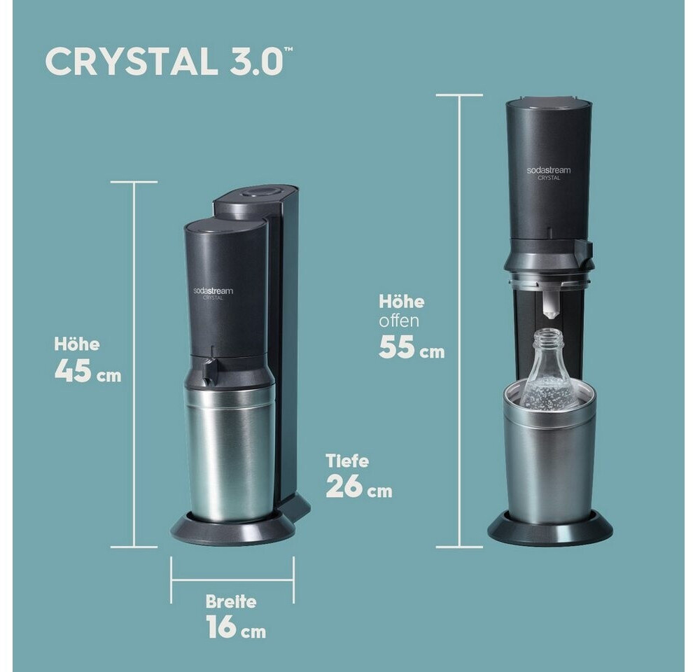 SodaStream Crystal 3.0 Umsteiger kein CO2-Zylinder enthalten ab 94,99 € (Oktober 2026)
