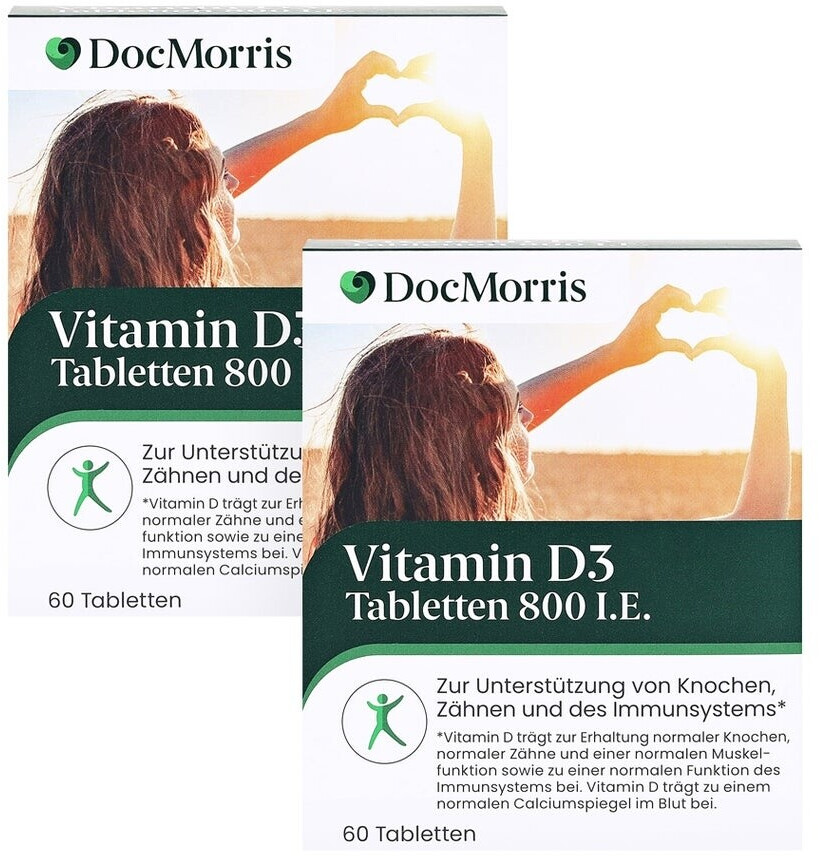 Moris Tablet DocMorris Vitamin D3 800 I.E. Tabletten 2x60 St ab 5.98 € | Vergleiche ...