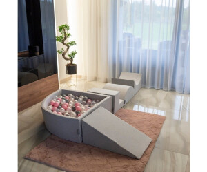 Aire De Jeux Enfant Aire Jeux Mousse KiddyMoon - Piscine Balles 200 Balles - Parcours Obstacles Aire De Jeux Enfants