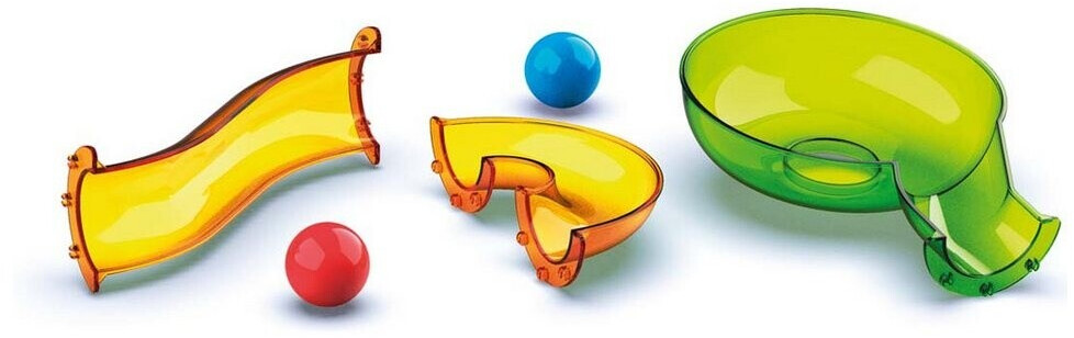 Panduro Magnetic Tiles Kugelbahn – 24 Magnetfliesen + 32 Bahnelemente + 4 Kugeln – STEM-Spielzeug Ab 3 Jahren – Kompatibel Mit Anderen Sets