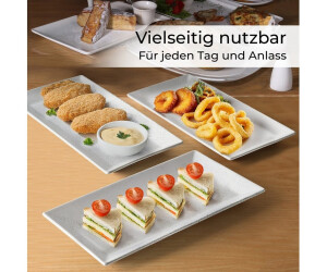 MiaMio Aura Keramik Servierplatte rechteckig, 3er-Set, 30x15cm (MM-229) ab 29,99 € (Oktober 2026)