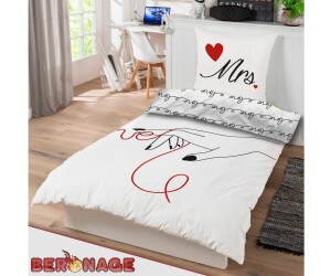 Beronage Mr. & Mrs. Partnerbettwäsche, 2-Set, 135x200 + 80x80cm (807791) ab 34,99 € (Oktober 2026)