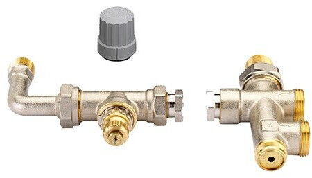Danfoss RA-KE Steigrohrventil-Set Einrohrsystem R 1/2" Bodenanschluss (013G3341), Bild 6
