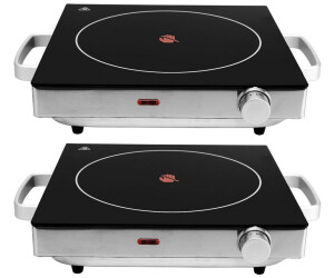 Casativo 2er Set Mobile Glaskeramik-Kochplatte 2.000 Watt ab 84,99 € (Oktober 2026)