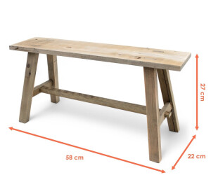 Spetebo Deko Blumenbank aus Altholz, 58x27x22cm (425728) ab 28,95 € (Oktober 2026)