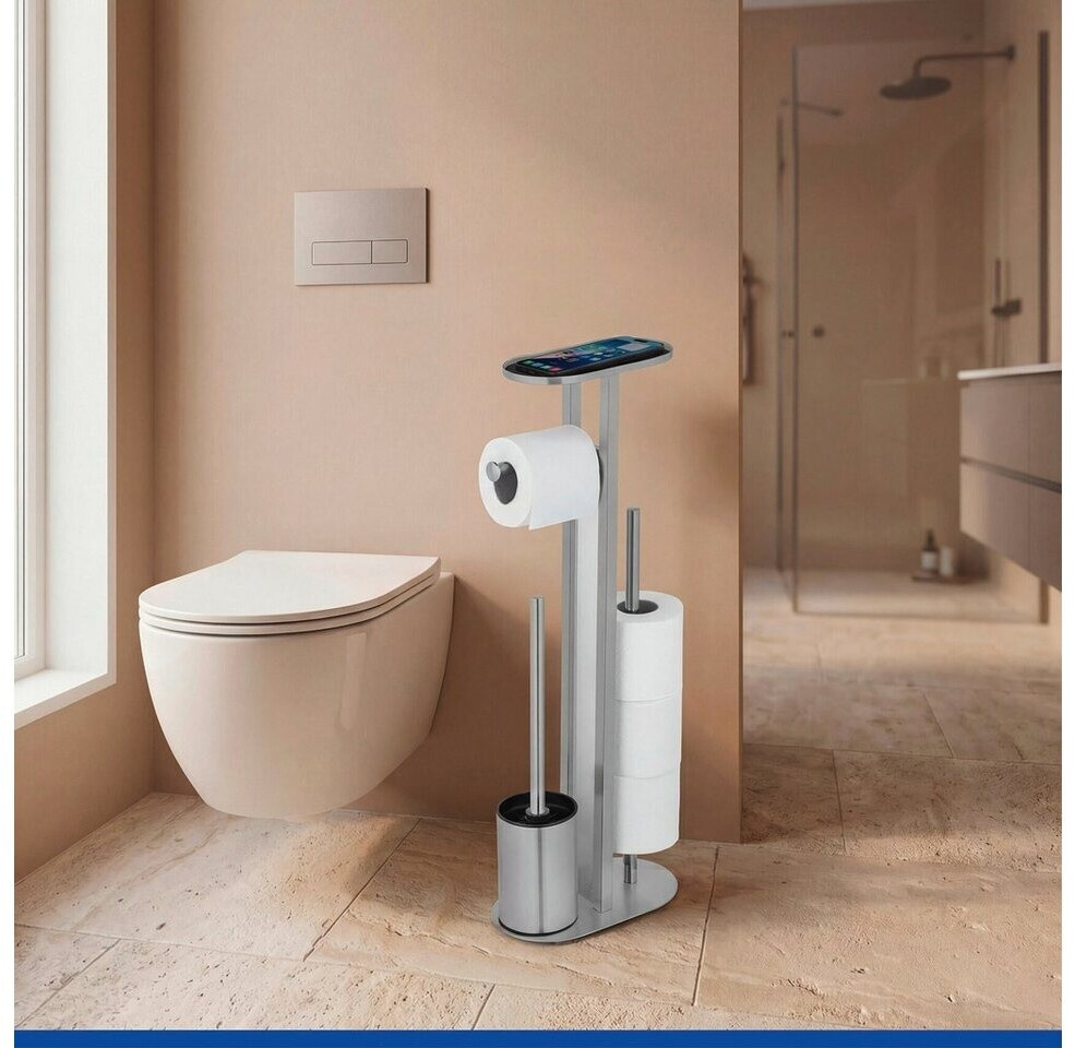 Wenko Orea Stand WC-Garnitur 4in1 Edelstahl matt (26608100) ab 34,99 € (Oktober 2026)