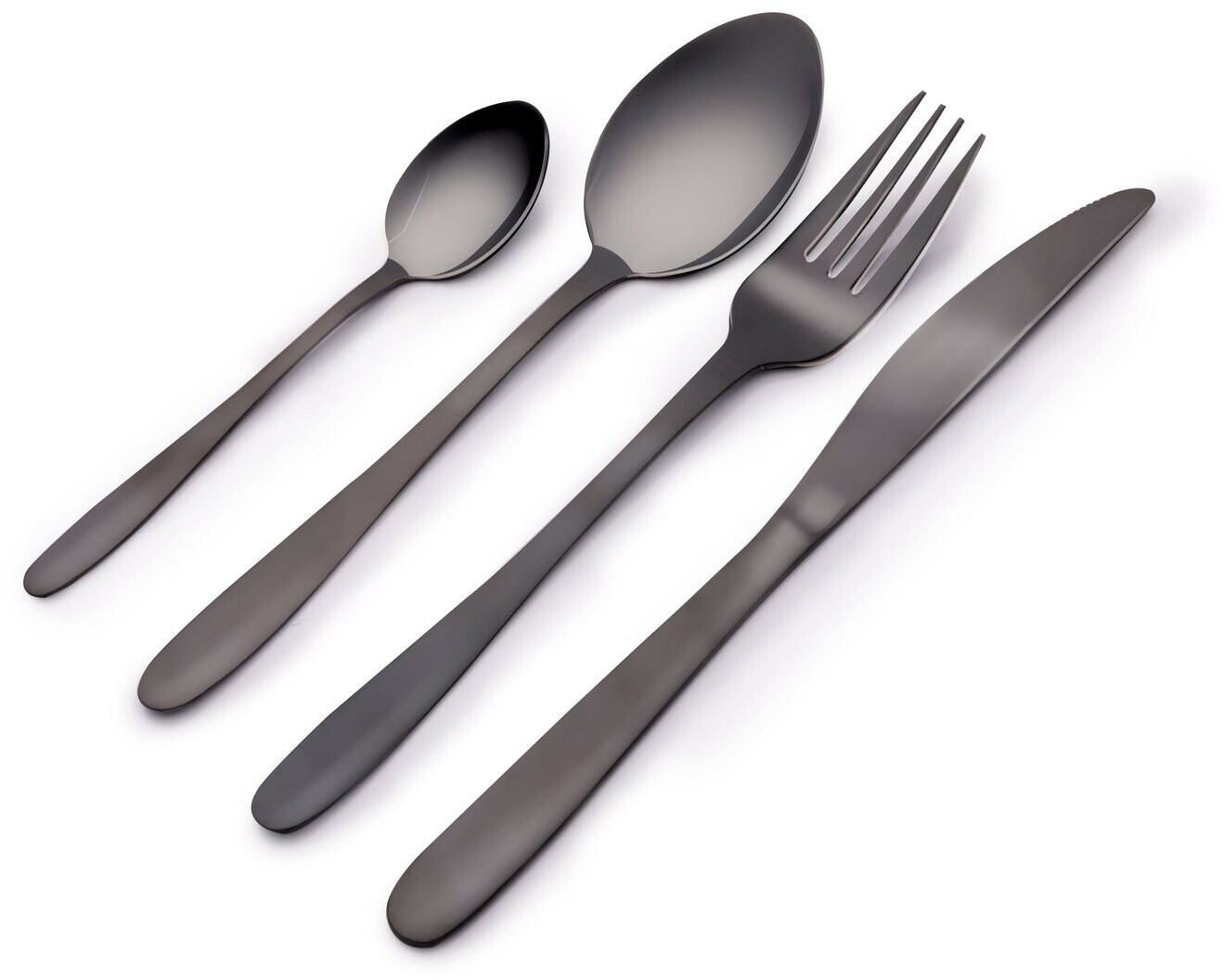 Alpina Besteck-Set 16-teilig, Edelstahl, schwarz, spülmaschinenfest, 4 Personen ab 14,95 € (Oktober 2026)