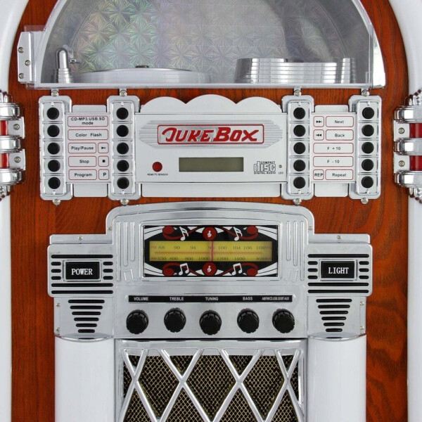 MonsterShop Retro Style Illuminated Jukebox Sound System 1950s, Bild 9