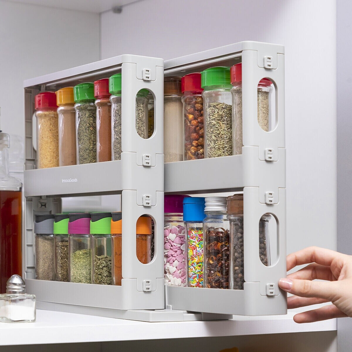 InnovaGoods Rispick Gewürzorganizer, drehbar und ausziehbar, 20 Behälter, Polypropylen ab 310,50 € (Oktober 2026)