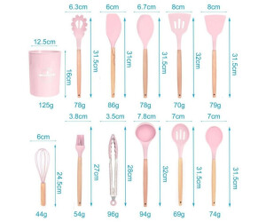 Intirilife Küchenutensilien-Set 12-teilig, Silikon, rosa (IL-100946) ab 24,99 € (Oktober 2026)