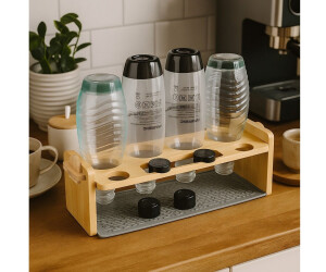 Relaxdays Flaschenhalter für Sodastream-Flaschen, Bambus, 4er Abtropfhalter (10049887) ab 17,27 € (Oktober 2026)