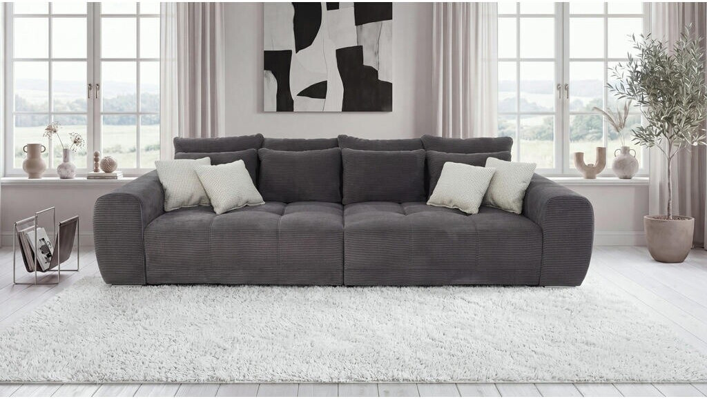 luma-home Big-Sofa XXL 4-Sitzer Cord dunkelgrau 306x134x86cm (15171) ab 1.299,00 € (Oktober 2026)