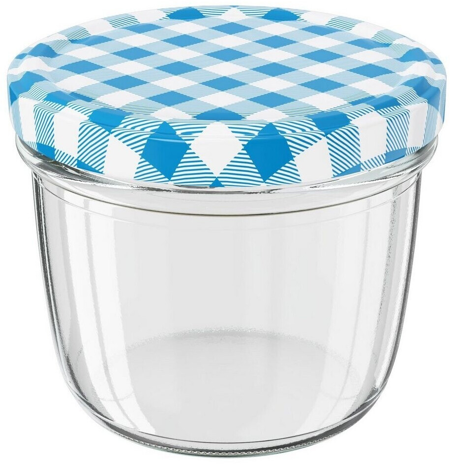 Wellgro Einmachgläser mit Schraubdeckel blau kariert, 230ml, 12-tlg ab 17,95 € (Oktober 2026)