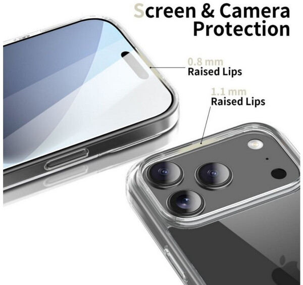 Tech-Protect FlexAir Hybrid Case for iPhone 17 Pro Transparent, Bild 3