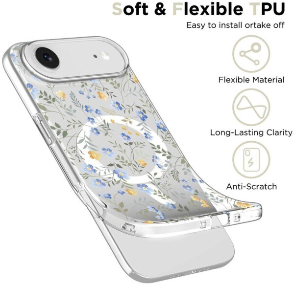 Tech-Protect FlexAir MagSafe Case for iPhone 17 Air Daisies with Leaves, Bild 3