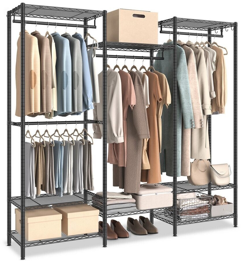 Songmics Kleiderständer offener Kleiderschrank, Metall, verstellbare Ablagen, 175cm ab 89,99 € (Oktober 2026)