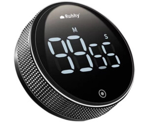 HENDI Doppel-Küchentimer Digital – 2 Unabhängige Zeiten, 3 Alarmstufen, Stoppuhr, Magnet, Klappständer, LED-Blinklicht