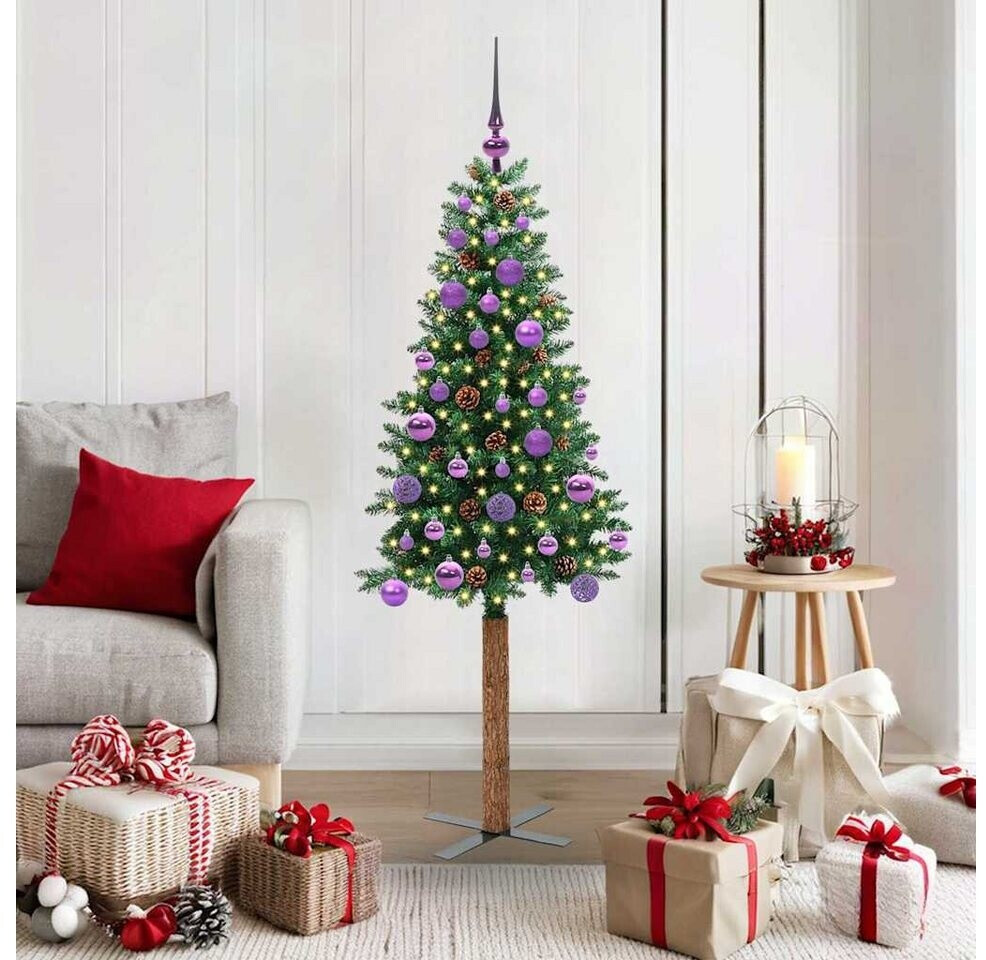 vidaXL Künstlicher Weihnachtsbaum, schlank, 150 LEDs, 150cm (3394857) ab 56,50 € (Oktober 2026)