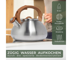 Waldwerk Wasserkessel 2,3L Induktion Edelstahl Holzoptik-Griff (WW_WKE2,3L) ab 39,99 € (Oktober 2026)