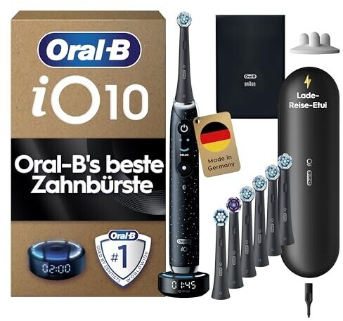Oral-B iO Series 10 schwarz + iO Aufsteckbürsten schwarz 7 Stk. ab 363,31 € (Oktober 2026)