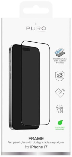 Puro Displayschutzglas iPhone 17, transparent (PUSDGFRAIPHONE1763)