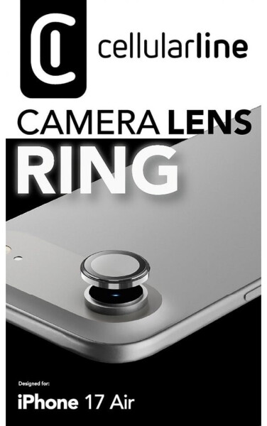 Cellular Line Camera Lens Protection Ring für iPhone 17 Air, gehärtetes Glas, transparent (CAMERARINGIPH17MAX), Bild 3