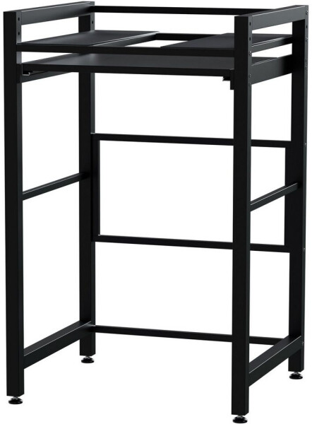 CLP Alara Waschmaschinen-Stapelrahmen mit Auszug, Metall, schwarz (328609), Bild 4
