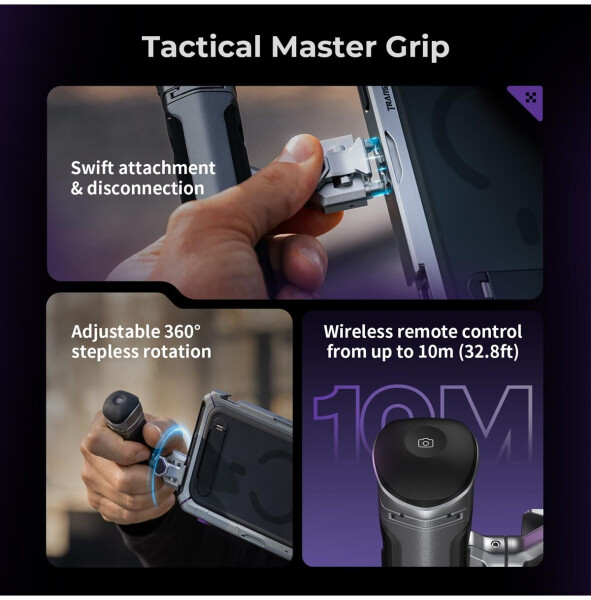 SmallRig Megatron Edition Dual-Handheld-Video-Kit für iPhone 17 Pro / 17 Pro Max, drehbarer Griff, kabellose Steuerung (5585), Bild 15