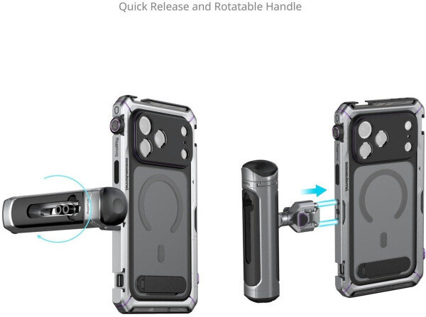 SmallRig Megatron Edition Dual-Handheld-Video-Kit für iPhone 17 Pro / 17 Pro Max, drehbarer Griff, kabellose Steuerung (5585), Bild 17