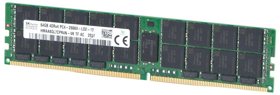 SK Hynix DDR4 LR-DIMM ECC 64GB 4DRx4 PC4-2666V-L Server-RAM