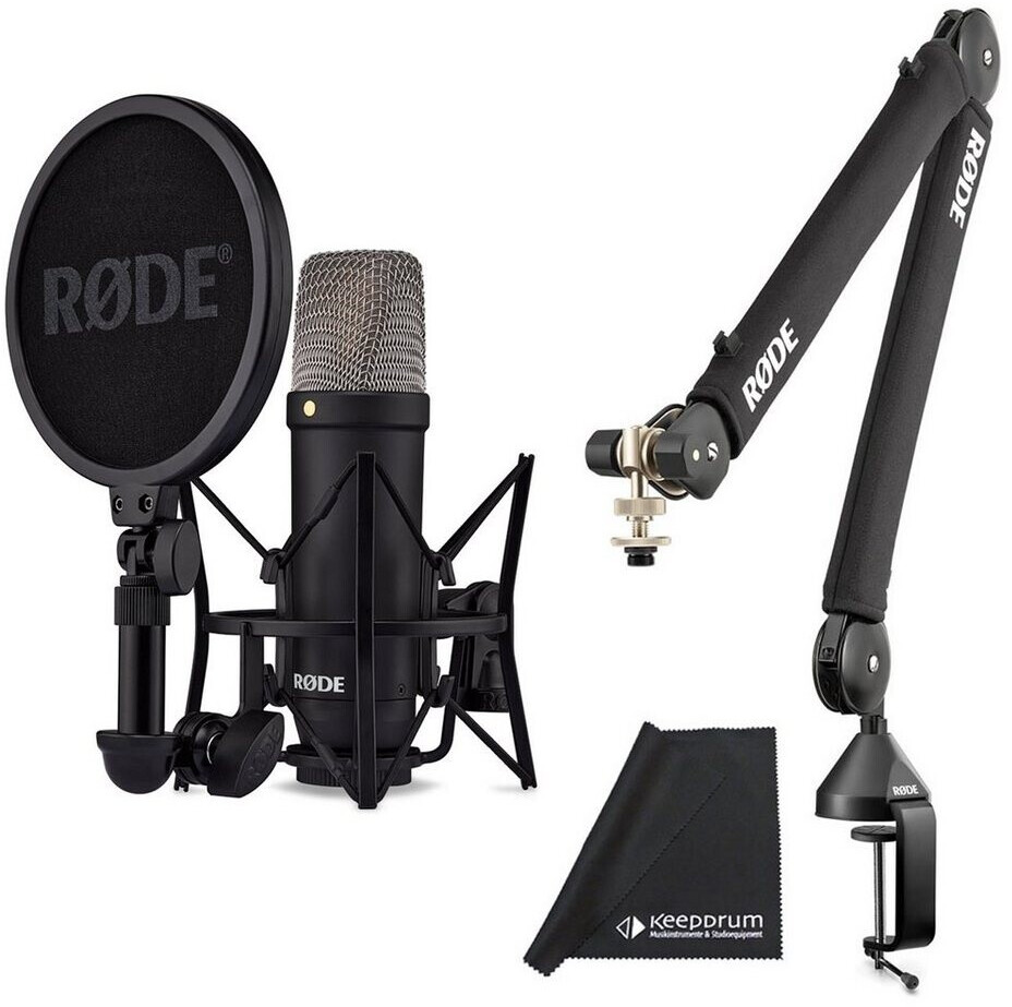 Rode NT1 Signature Black Studio-Mikrofon mit PSA-1+ Gelenkarm (nt1sigbk ...
