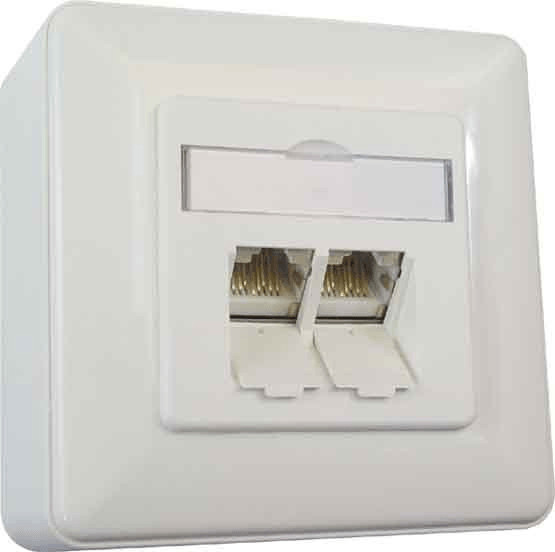 Metz Connect Prise murale E-DAT module 3 Port