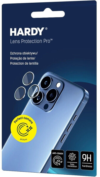 3mk Hardy Lens Protection Pro Kamera-Objektivschutz, transparent, orange (iPhone 17 Pro / Pro Max), Bild 2