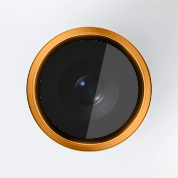 3mk Hardy Lens Protection Pro Kamera-Objektivschutz, transparent, orange (iPhone 17 Pro / Pro Max), Bild 4