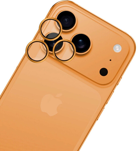 3mk Hardy Lens Protection Pro Kamera-Objektivschutz, transparent, orange (iPhone 17 Pro / Pro Max), Bild 7