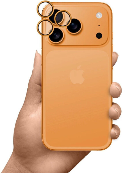 3mk Hardy Lens Protection Pro Kamera-Objektivschutz, transparent, orange (iPhone 17 Pro / Pro Max), Bild 10