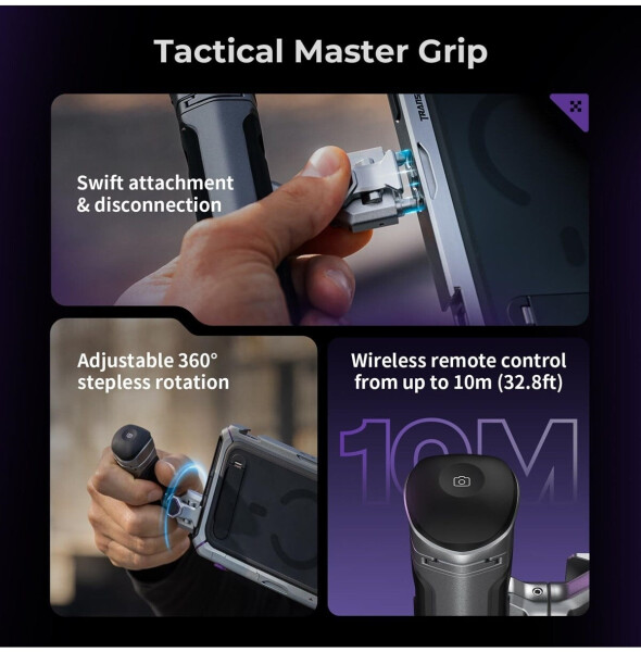 SmallRig Megatron Edition Mobile Dual Handheld Video Kit für iPhone 17 Pro Max, drehbarer Griff, kabellose Steuerung (5584), Bild 15
