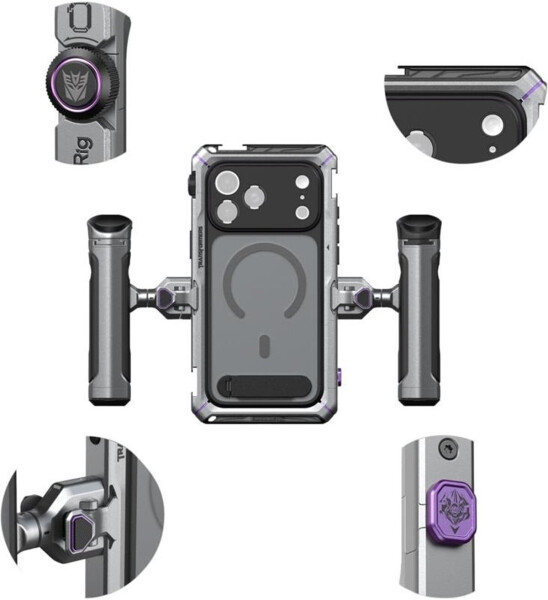 SmallRig Megatron Edition Mobile Dual Handheld Video Kit für iPhone 17 Pro Max, drehbarer Griff, kabellose Steuerung (5584), Bild 3