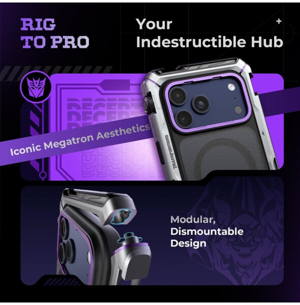 SmallRig Megatron Edition Mobile Dual Handheld Video Kit für iPhone 17 Pro Max, drehbarer Griff, kabellose Steuerung (5584), Bild 7