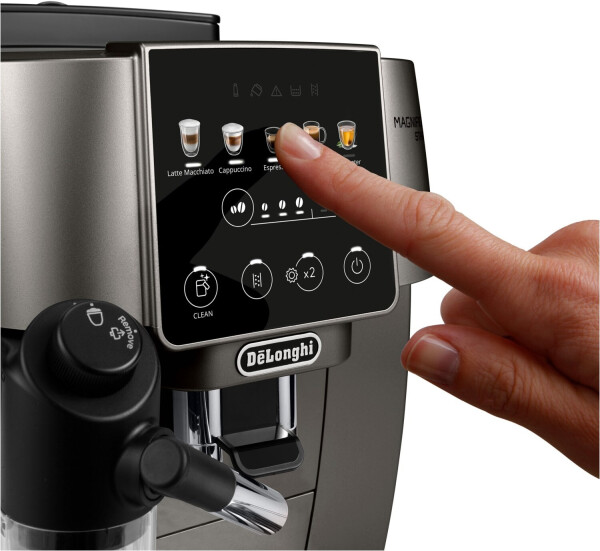 De'Longhi Magnifica Start Milk LatteCrema Kaffeevollautomat, titanium/schwarz (ECAM220.91.TB), Bild 2